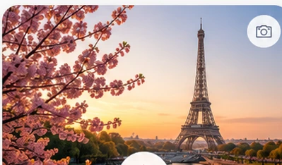 Eiffelturm vom Trocadéro im Abendlicht